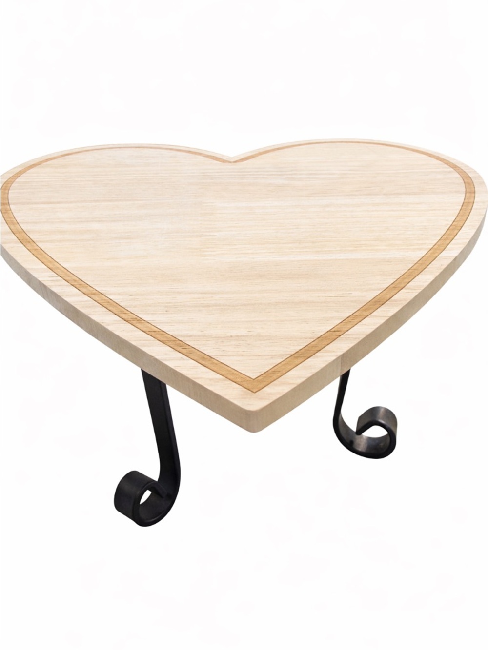 Heart Shaped Wood Charcuterie Board w/ Metal Feet. Perfect 4 weddings & showers!